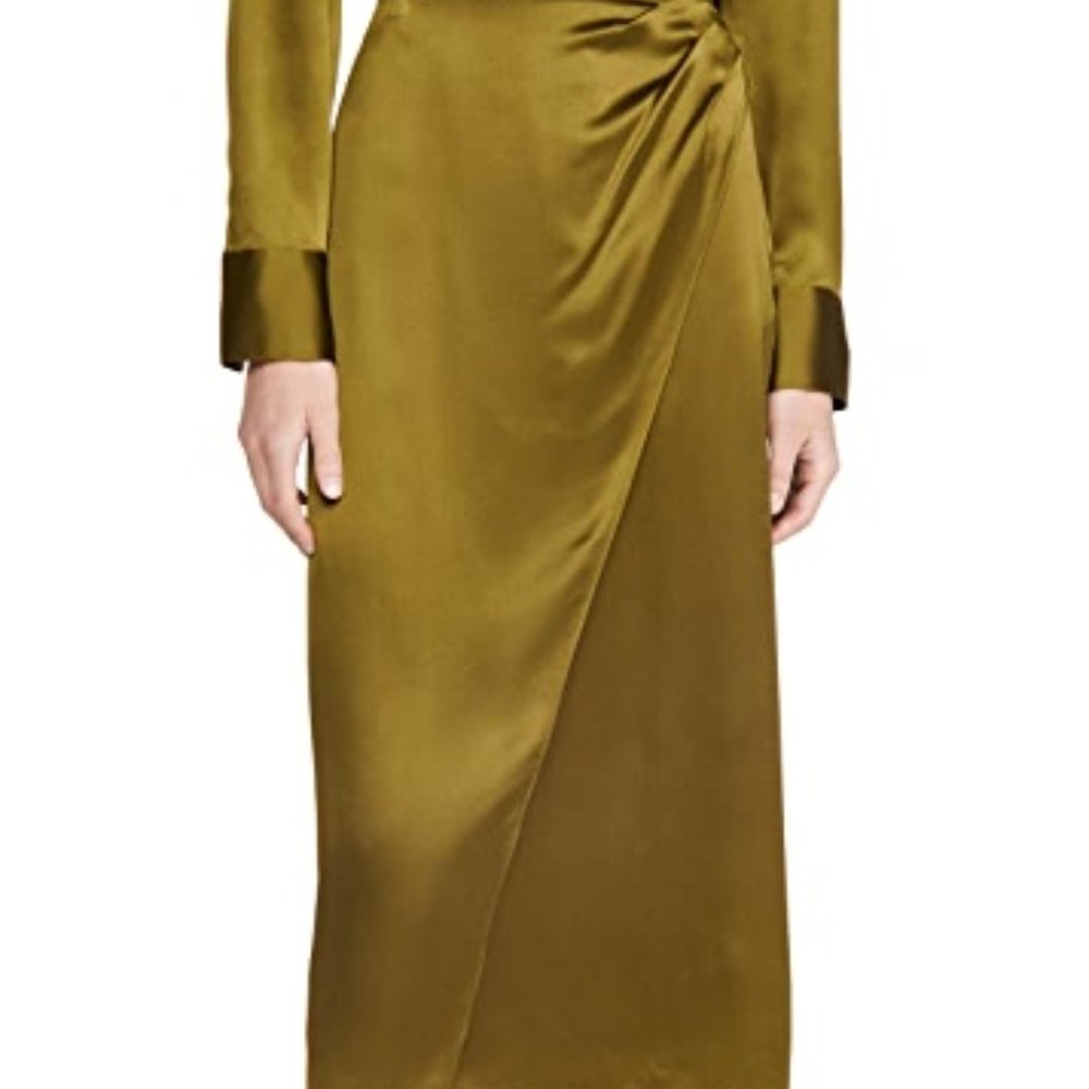 Vince Botanica Side Pleat Wrap Skirt